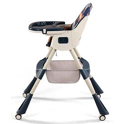 Babyhug 3-in-1 Convertible High Chair - Green| 5-Point Safety Harness| Dual Detachable Food Tray| Adjustable & Foldable Design| Removable Wheels with Brakes| Anti-Skid Base| Toddler & Rocking Chair
