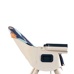Babyhug 3-in-1 Convertible High Chair - Green| 5-Point Safety Harness| Dual Detachable Food Tray| Adjustable & Foldable Design| Removable Wheels with Brakes| Anti-Skid Base| Toddler & Rocking Chair