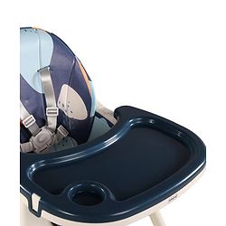 Babyhug 3-in-1 Convertible High Chair - Green| 5-Point Safety Harness| Dual Detachable Food Tray| Adjustable & Foldable Design| Removable Wheels with Brakes| Anti-Skid Base| Toddler & Rocking Chair
