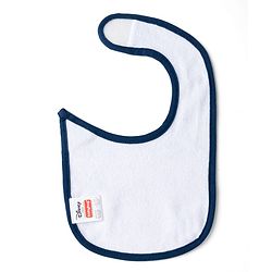 Babyhug Disney Mickey Sailor Print Premium Bibs Pack of 3 - White, Blue & Navy| Soft & Skin Friendly| Absorbent Material| Feeding & Drool Protection| Machine Washable| Easy Velcro Closure