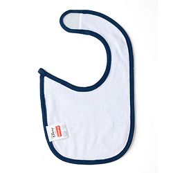 Babyhug Disney Mickey Sailor Print Premium Bibs Pack of 3 - White, Blue & Navy| Soft & Skin Friendly| Absorbent Material| Feeding & Drool Protection| Machine Washable| Easy Velcro Closure