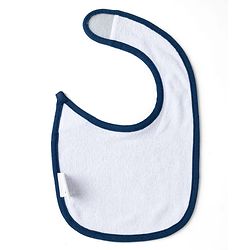 Babyhug Disney Mickey Sailor Print Premium Bibs Pack of 3 - White, Blue & Navy| Soft & Skin Friendly| Absorbent Material| Feeding & Drool Protection| Machine Washable| Easy Velcro Closure