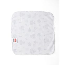 Babyhug Disney Mickey Sailor Print Premium Wash Cloths Pack of 6 - White, Blue & Navy| Soft & Gentle| Highly Absorbent| Multipurpose Baby Care Essential| Machine Washable