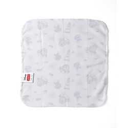 Babyhug Disney Mickey Sailor Print Premium Wash Cloths Pack of 6 - White, Blue & Navy| Soft & Gentle| Highly Absorbent| Multipurpose Baby Care Essential| Machine Washable