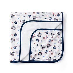 Babyhug Disney Premium Diaper Changing Mat Pack of 1 Sailor Mickey Print - White