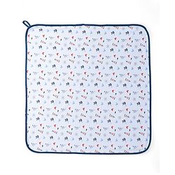 Babyhug Disney Mickey Sailor Print Premium Diaper Changing Mat Pack of 1 - Blue| Soft & Comfortable| Easy to Clean| Portable Baby Care Essential