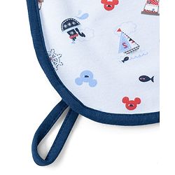 Babyhug Disney Mickey Sailor Print Premium Diaper Changing Mat Pack of 1 - Blue| Soft & Comfortable| Easy to Clean| Portable Baby Care Essential