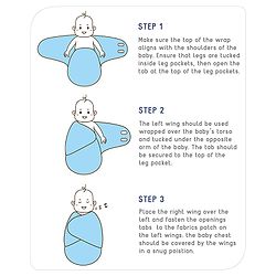 Babyhug Disney Sailor Mickey Premium Swaddle Wrapper Pack of 2 - Navy Blue Soft & Skin Friendly Cotton Velcro Closure Newborn Baby Wrapper 0 to 6 Months Prevents Startling Reflex| Trave Friendly