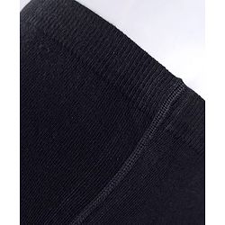 Cute Walk by Babyhug Cotton Knit Anti Bacterial Solid Footed Tights - Black