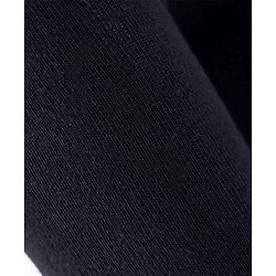 Cute Walk by Babyhug Cotton Knit Anti Bacterial Solid Footed Tights - Black