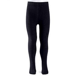 Cute Walk by Babyhug Cotton Knit Anti Bacterial Solid Footed Tights - Black