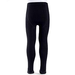 Cute Walk by Babyhug Cotton Knit Anti Bacterial Solid Footed Tights - Black