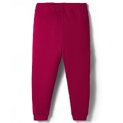 Babyhug Cotton Looper Knit Full Length Lounge Pant With Floral Applique - Maroon
