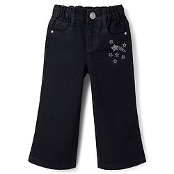 Babyhug Denim Full Length Washed Jeans With Stretch - Black
