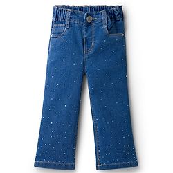 Babyhug Denim Embellished Full Length Jeans With Stretch - Jeans