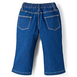 Babyhug Full Length Denim Jeans with Sequin Detailing - Blue