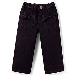 Babyhug Denim Full Length Washed Jeans With Stretch - Black