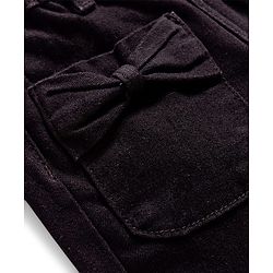 Babyhug Denim Full Length Washed Jeans With Stretch - Black