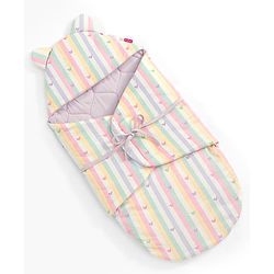 Babyhug Premium 100% Cotton Bear Shaped Carry Nest Cum Sleeping Bag for Babies - Beige - Woodland Theme| Soft Cotton| Snug Wrap Design| Easy-Access| 04 Months Babies| Newborn Essential