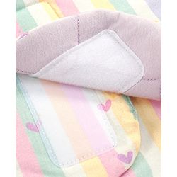 Babyhug Premium 100% Cotton Bear Shaped Carry Nest Cum Sleeping Bag for Babies - Beige - Woodland Theme| Soft Cotton| Snug Wrap Design| Easy-Access| 04 Months Babies| Newborn Essential