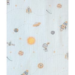 Babyhug Premium 100% Cotton Muslin Sleeping Bag - Woodland Print - Beige| Breathable Baby Sleep Sack| Hooded Swaddle Wrap| Easy Button Closure| Soft Lightweight| New Born Essential