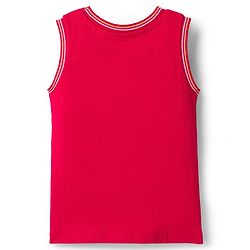 Babyhug Cotton Knit Sleeveless Tank T-Shirt with Text Print Pack of 3 - Red Yellow & Blue