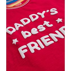 Babyhug Cotton Knit Sleeveless Tank T-Shirt with Text Print Pack of 3 - Red Yellow & Blue