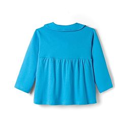 Babyhug Interlock Knit Full Sleeves Frock With Koala Print & Bloomer - Blue