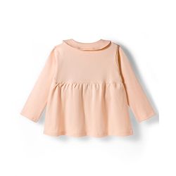 Babyhug Interlock Knit Full Sleeves Frock with Bloomer & Text Print - Pink