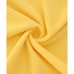 Babyhug Disney 100% Cotton Woven Hooded Towel With Pooh Design L 71 x B 71 cm - Yellow