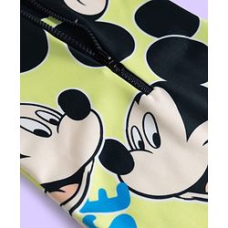 Babyhug Disney Half Raglan Sleeves Legged Swimsuit With Mickey Mouse Graphics - Multicolor