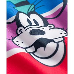 Babyhug Disney Raglan Half Sleeve Legged Swimsuit With Mickey Mouse Graphics -Multicolour