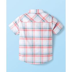 Babyhug Cotton Woven Half Sleeves Checked Shirt - Multicolor