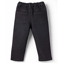 Babyhug Full Length Washed with Stretch Denim Jeans - Navy Blue