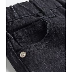 Babyhug Full Length Washed with Stretch Denim Jeans - Navy Blue