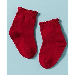 Cute Walk by Babyhug Non Terry Knit Ankle Length Solid Party Socks With Bow Applique Pack of 3 - Multicolor