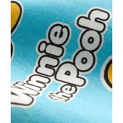 Babyhug Disney Cotton Woven Full Sleeves Shirt & Pyjama Co-ord Night Suit With Winnie The Pooh Print - Light Blue