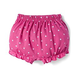 Babyhug 100% Cotton Knit Bloomers with Floral Print Pack of 3 - Yellow Purple & Pink