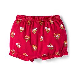 Babyhug 100% Cotton Knit Bloomers with Floral Print Pack of 3 - Yellow White & Red