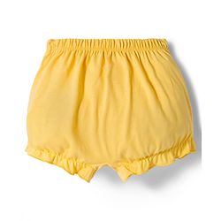 Babyhug 100% Cotton Knit Bloomers with Floral & Polka Dot Print Pack of 3 - Yellow Blue & Pink