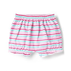 Babyhug 100% Cotton Single Jersey Knit Bloomer With Floral Print Pack Of 3 - Light Blue & Pink