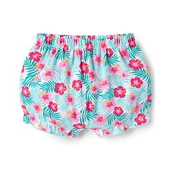 Babyhug 100% Cotton Single Jersey Knit Bloomer With Floral Print Pack Of 3 - Light Blue & Pink