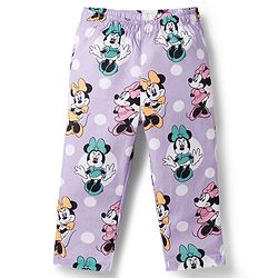 Babyhug Disney Cotton Woven Full Sleeves Front Open Co-Ords Shirt & Pyjama Night Suit With Minnie Mouse Print - Purple