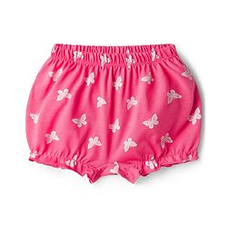 Babyhug 100% Cotton Single Jersey Knit Bloomers With Floral Print Pack Of 3 - Yellow Navy Blue & Pink