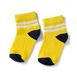 Cute Walk by Babyhug Non Terry Knit Ankle Length Anti Bacterial Socks With Stripes Pack of 5 - Multicolor
