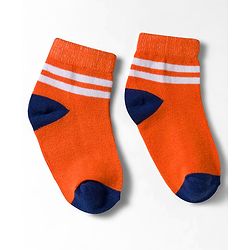 Cute Walk by Babyhug Non Terry Knit Ankle Length Anti Bacterial Socks With Stripes Pack of 5 - Multicolor