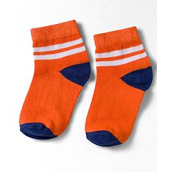 Cute Walk by Babyhug Non Terry Knit Ankle Length Anti Bacterial Socks With Stripes Pack of 5 - Multicolor
