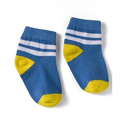 Cute Walk by Babyhug Non Terry Knit Ankle Length Anti Bacterial Socks With Stripes Pack of 5 - Multicolor