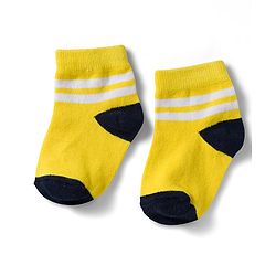 Cute Walk by Babyhug Non Terry Knit Ankle Length Anti Bacterial Socks With Stripes Pack of 5 - Multicolor