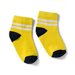 Cute Walk by Babyhug Non Terry Knit Ankle Length Anti Bacterial Socks With Stripes Pack of 5 - Multicolor